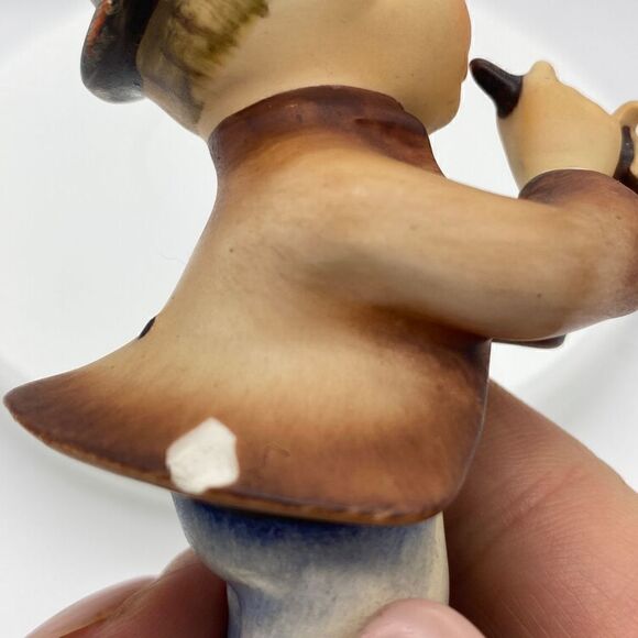 Vintage Goebel Hummel Boy Figurine Playing Flute #85/0 Serenade W. Germany - Picture 2 of 8